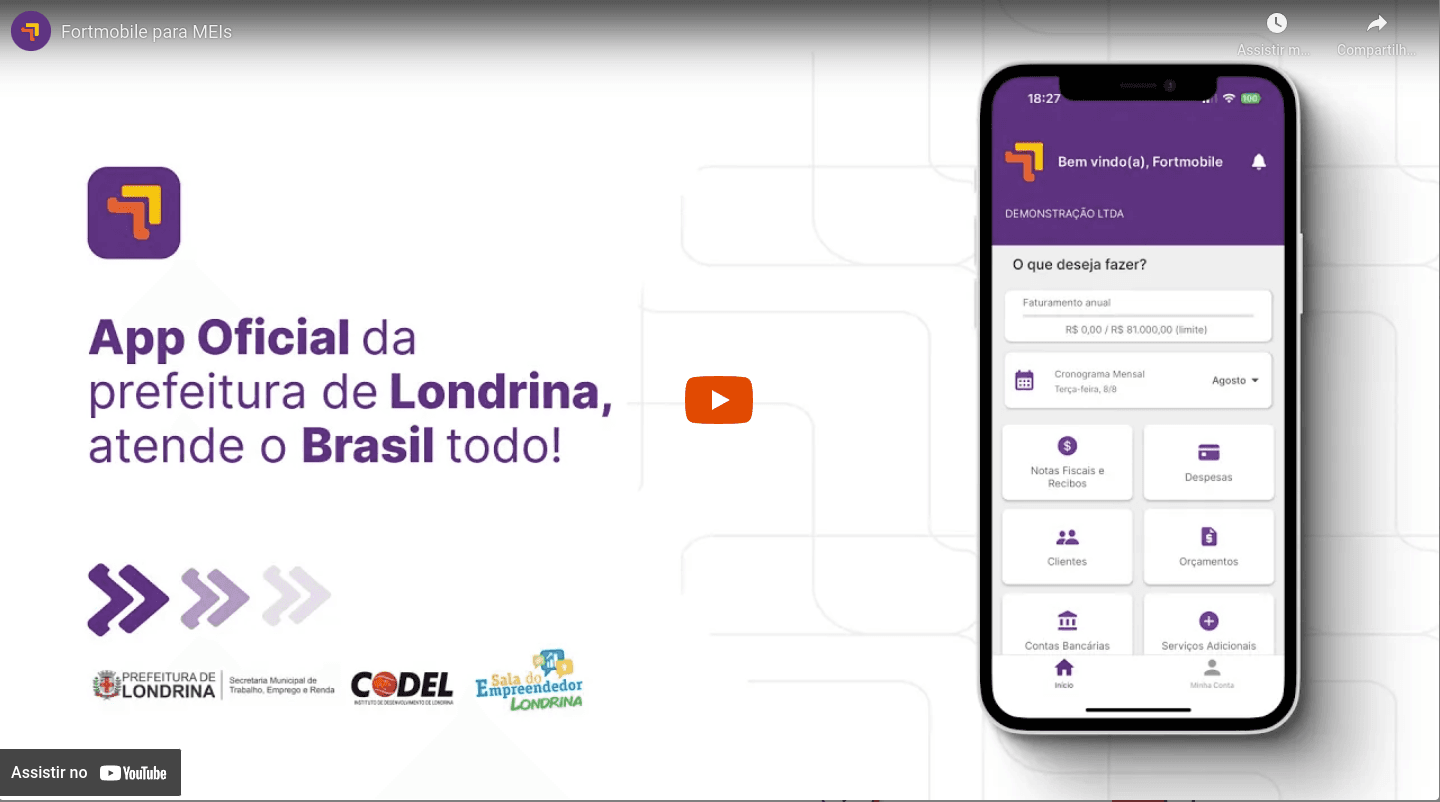 Contabilidade Fortmobile video-modal